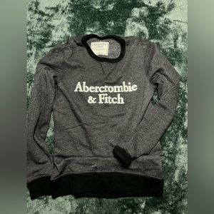 Abercrombie & Fitch Fleece Sweatshirt Logo - Black, Small